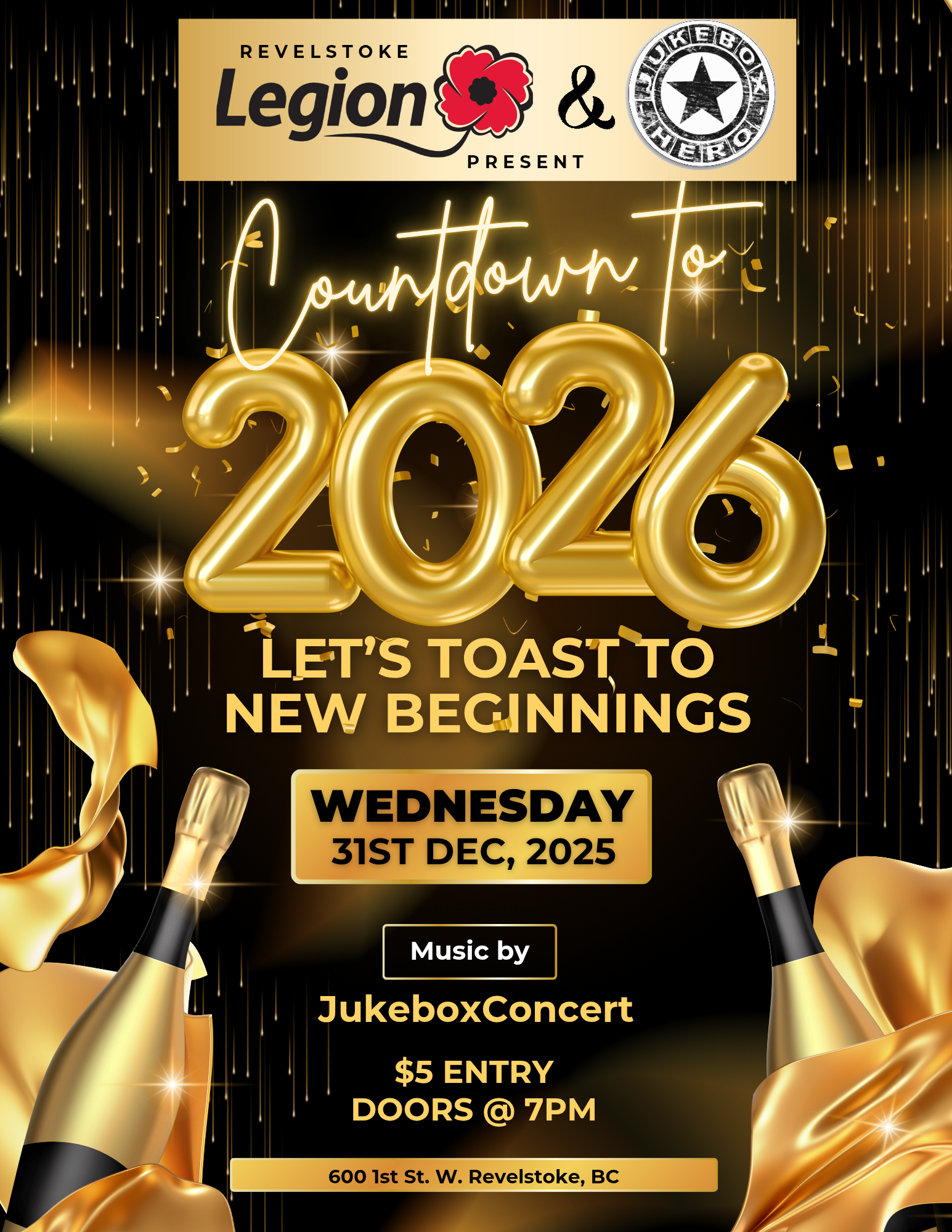 The big New Year’s Eve Party at the Legion