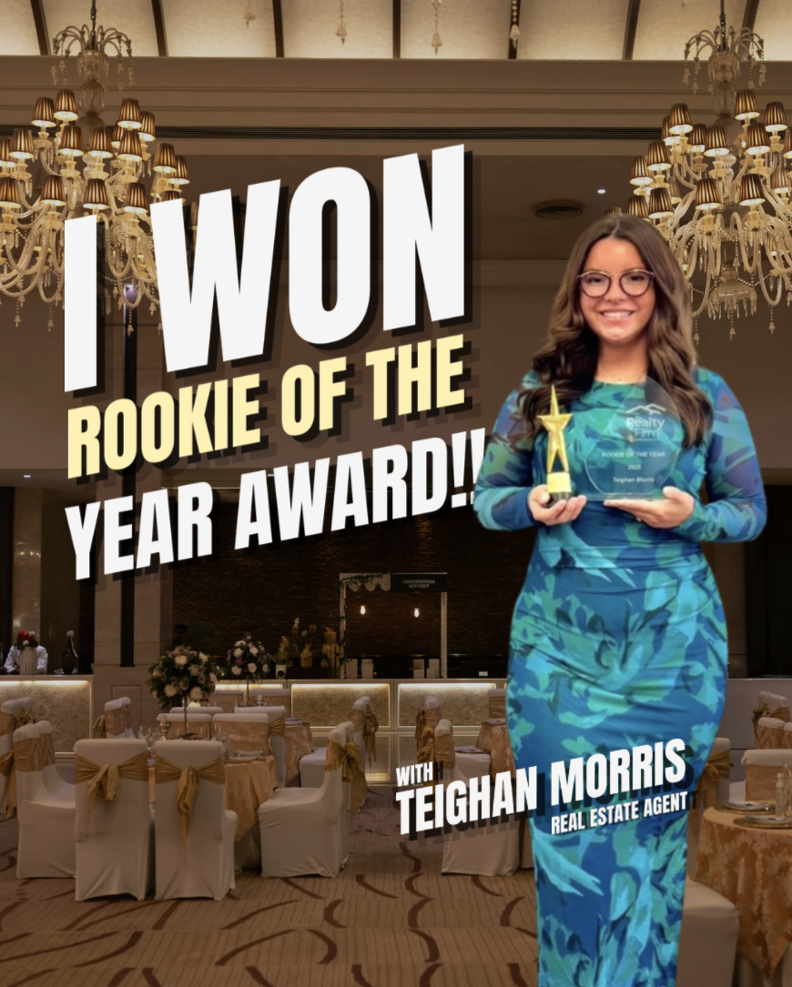 Teighan Morris Real Estate Agent Award - Rookie Of The Year