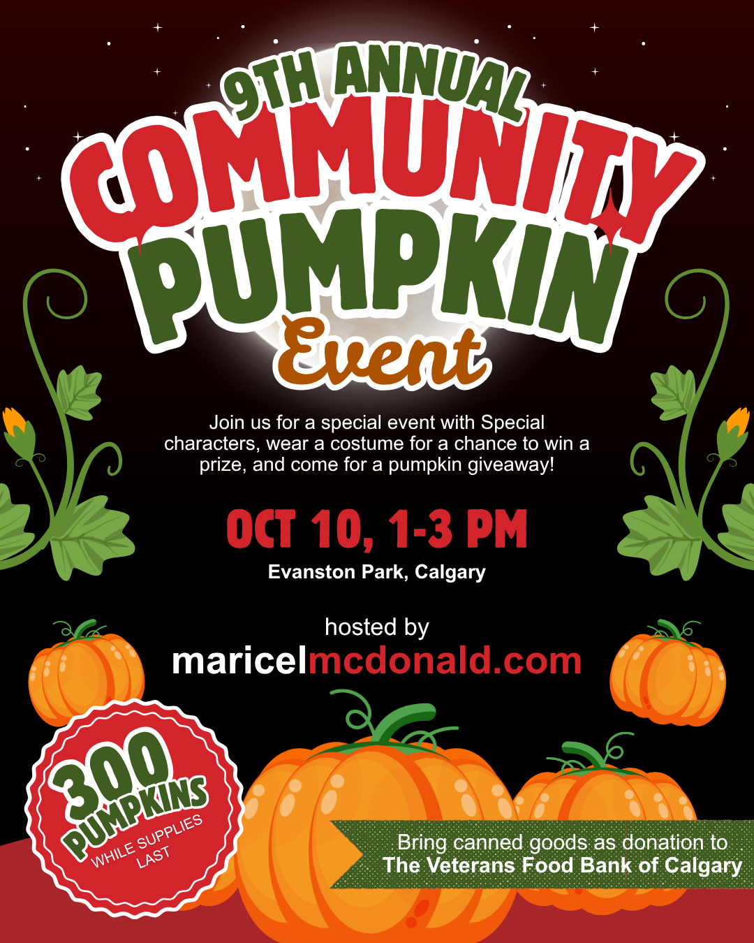 9th Annual Calgary Community Pumpkin Event