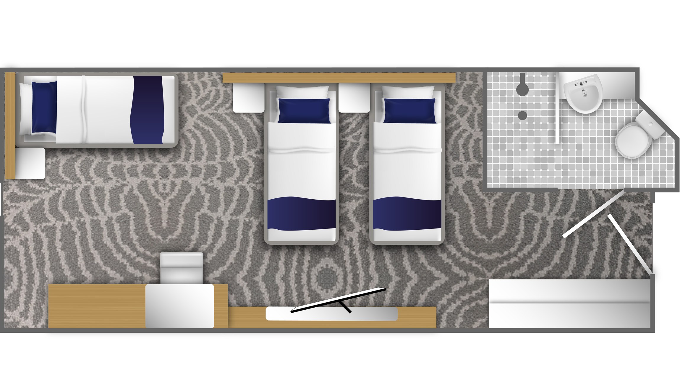Category 1 triple cabin floor plan deck 3 ocean albatros 3