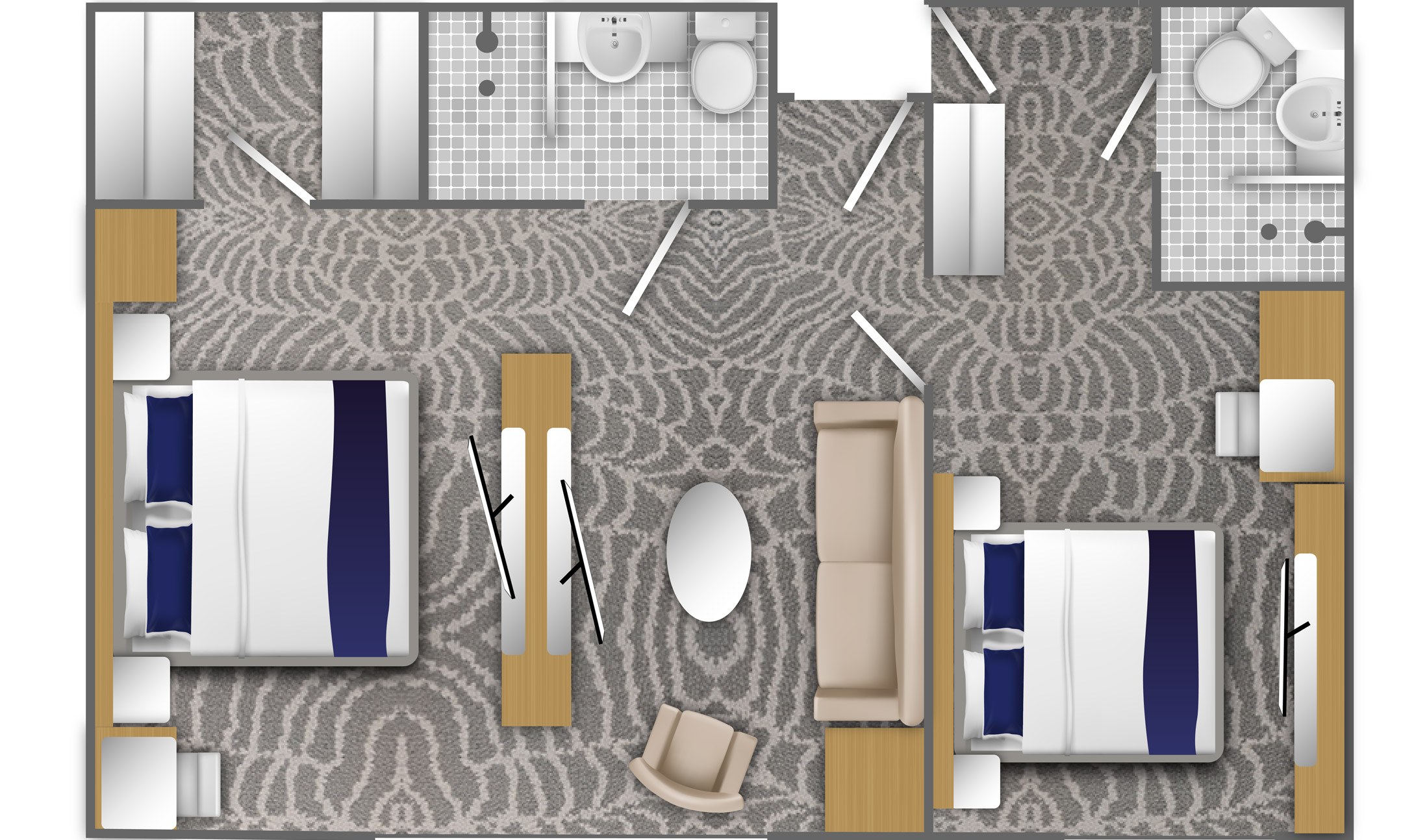 Category 10 family suite deck 7 floor plan ocean albatros 4