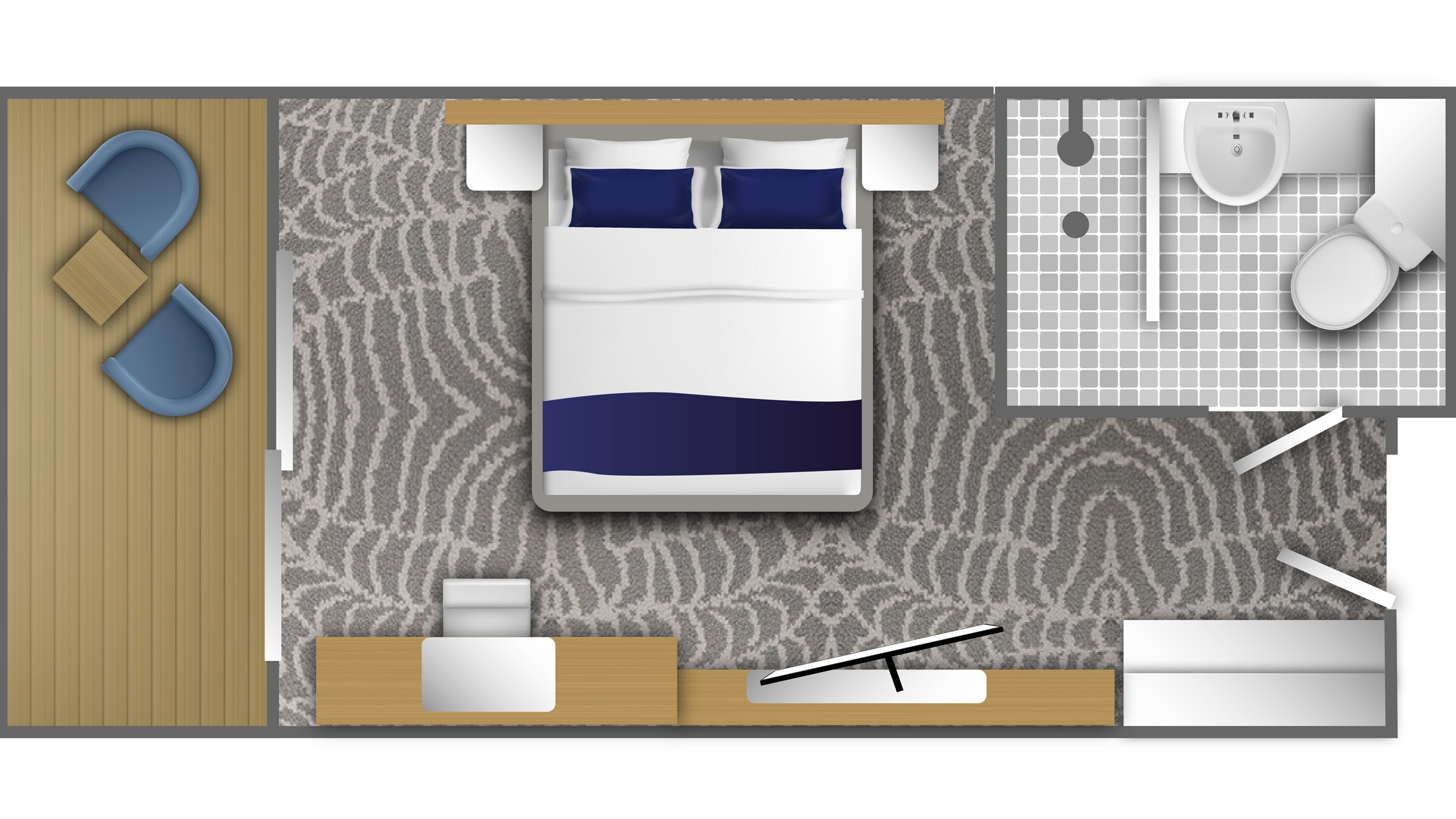 Category 4 balcony cabin deck 4 6 floor plan ocean albatros 3