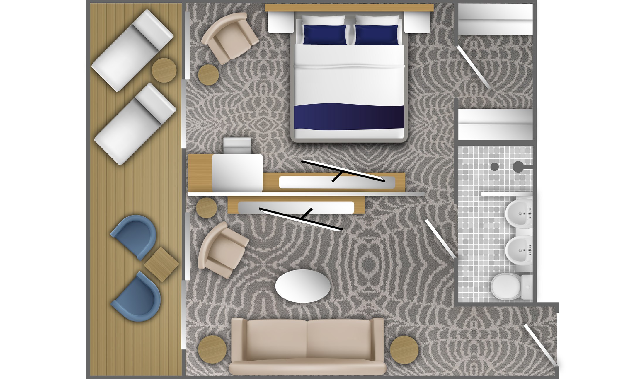 Category 9 premium suite deck 4 floor plan ocean albatros 3