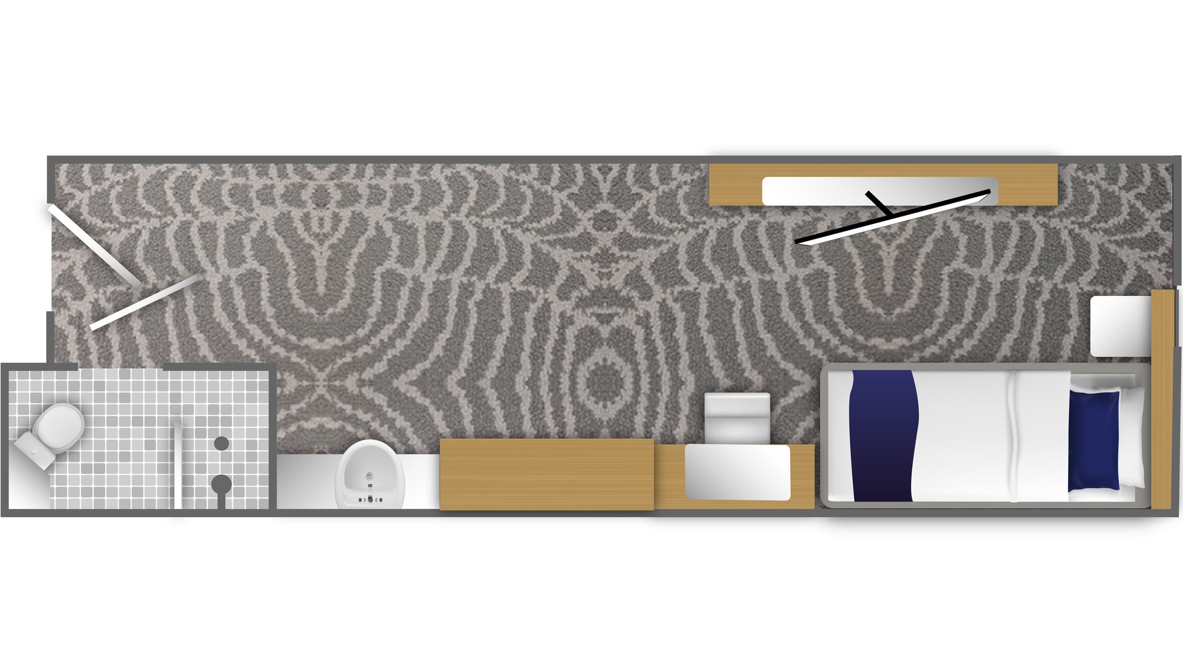 Category A single cabin deck 3 floor plan ocean albatross 2