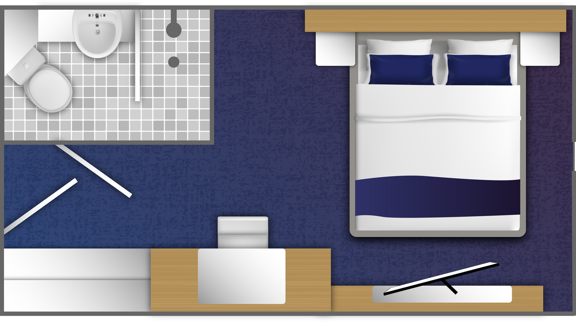 Category A single cabin deck 3 floor plan ocean victory 3