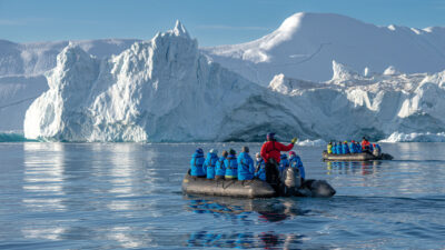 Zodiac cruising Illulissat