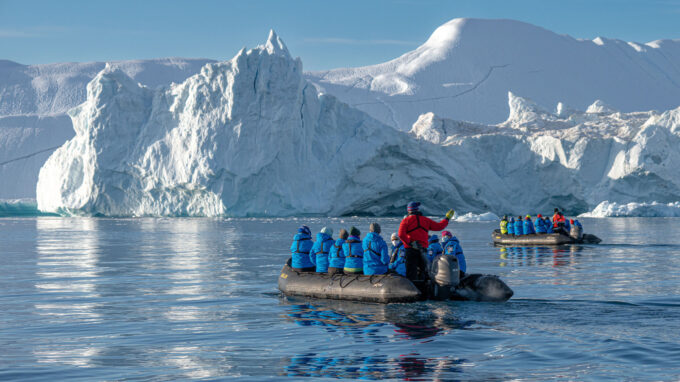 Zodiac cruising Illulissat