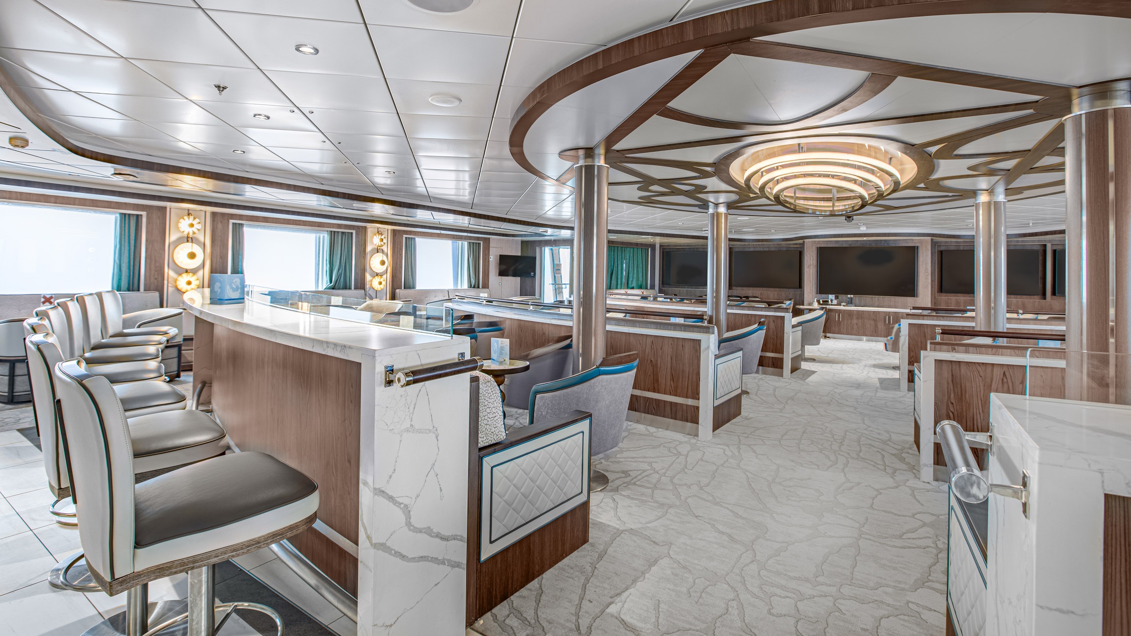 Shackleton lecture lounge ocean victory