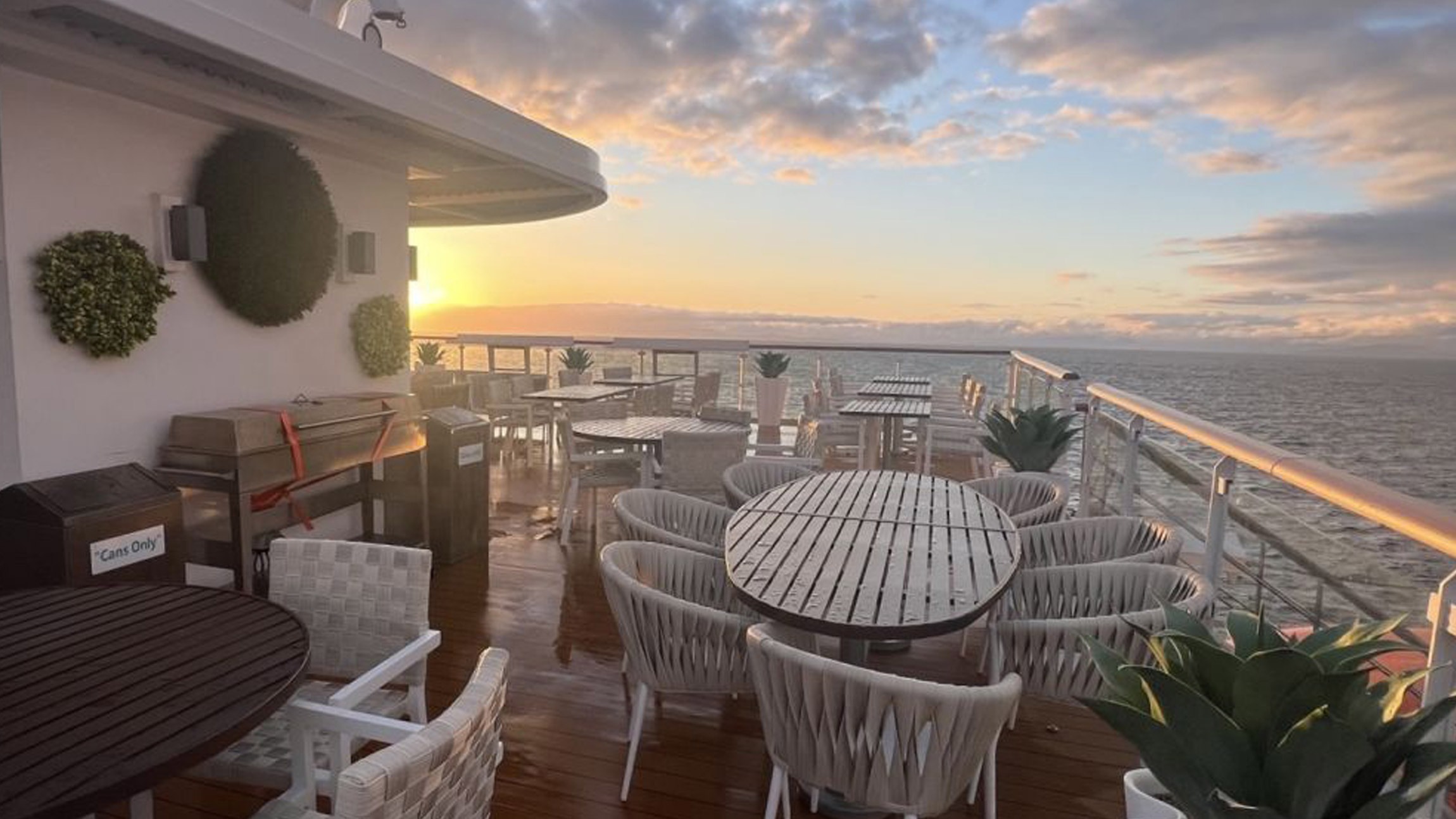 Bbq deck ocean victory