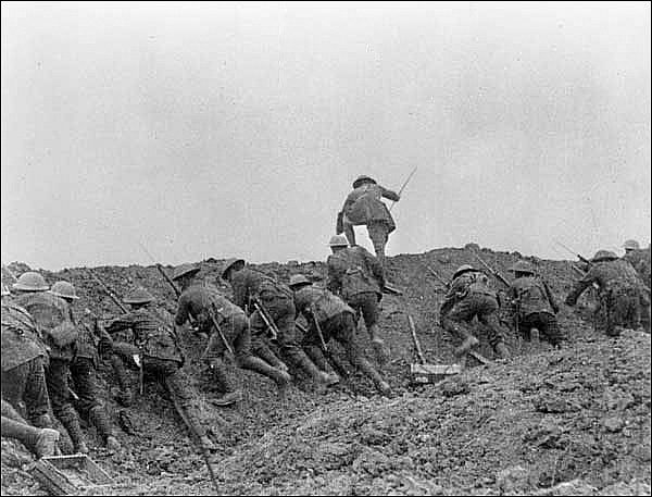 Somme trench attack