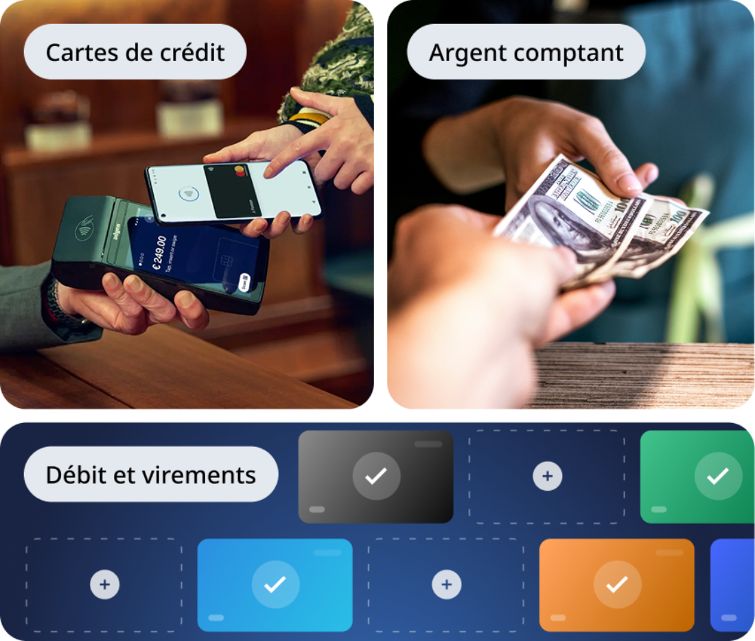 Payments cards debit cash ach FR