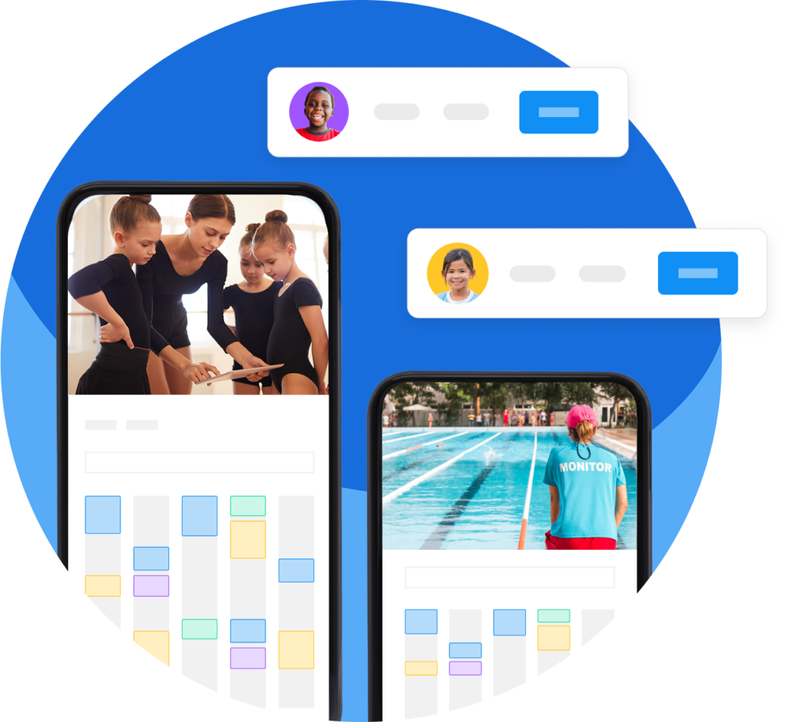 Staff scheduling circle