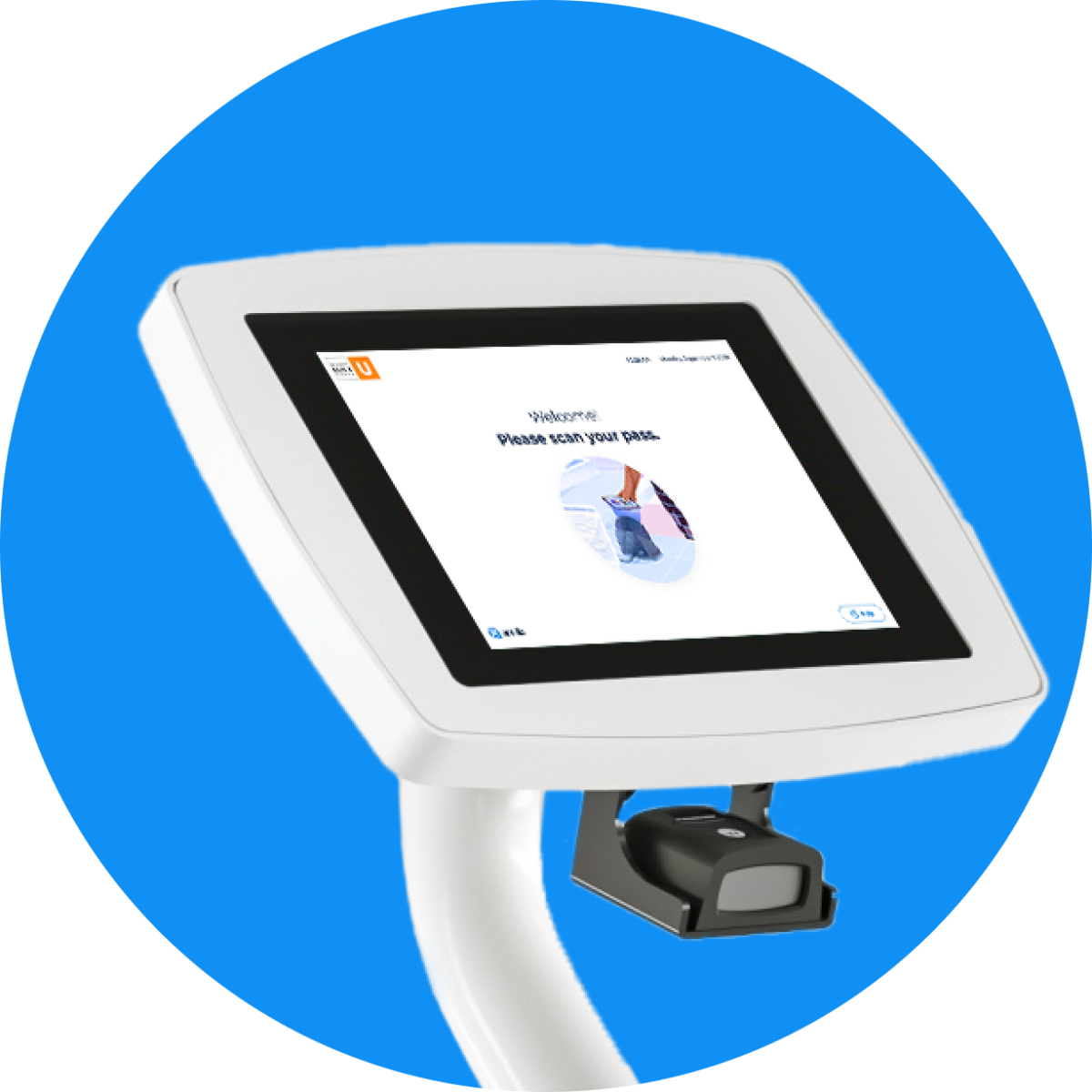 Kiosk in circle access management self check in