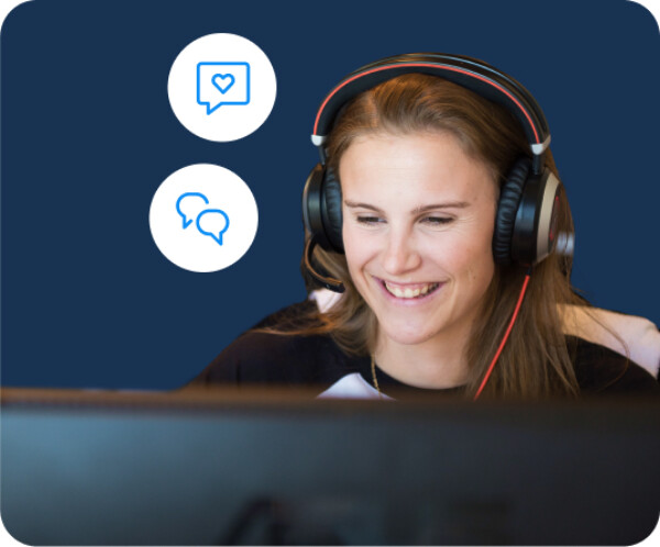 Multi grid mozaic customer support team