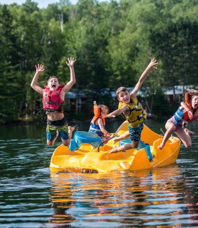 Camp Mariste case study kids in water 121