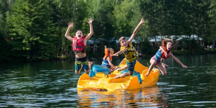 Camp Mariste case study kids in water 121