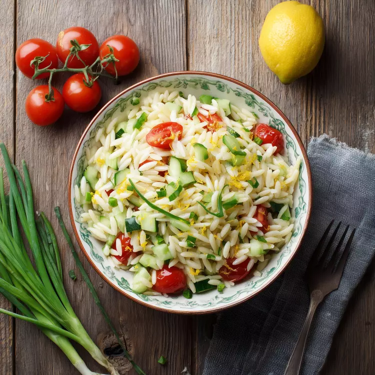 Taboulé d'orzo aux légumes et fines herbes, vinaigrette citronnée (750ml)