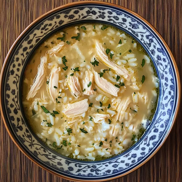 Soupe poulet et riz