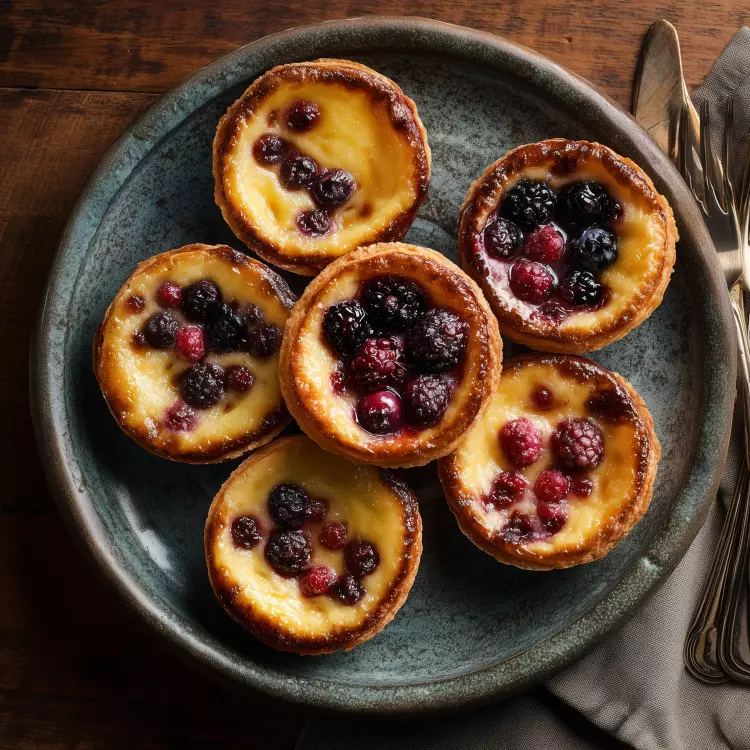 6 pasteis de nata aux fruits des champs - Do Rosario