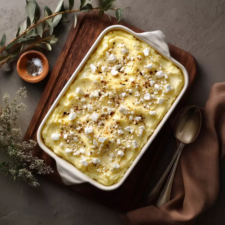 Parmentier d'agneau, crumble de feta