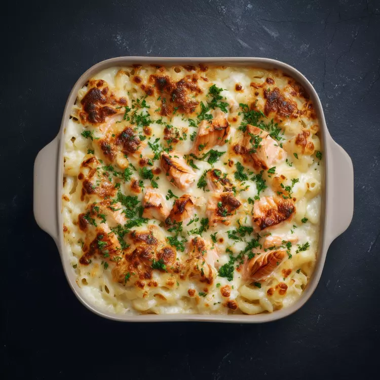 Mac n'cheese à la truite fumée
