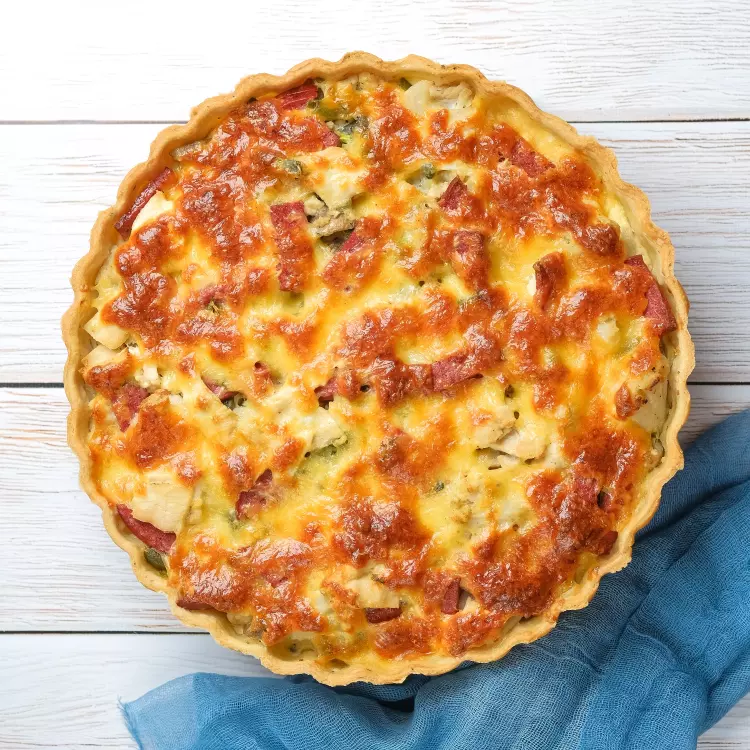 Quiche aux légumes grillés et Oka