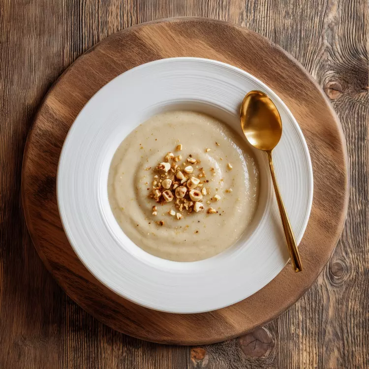 Velouté de panais aux noisettes