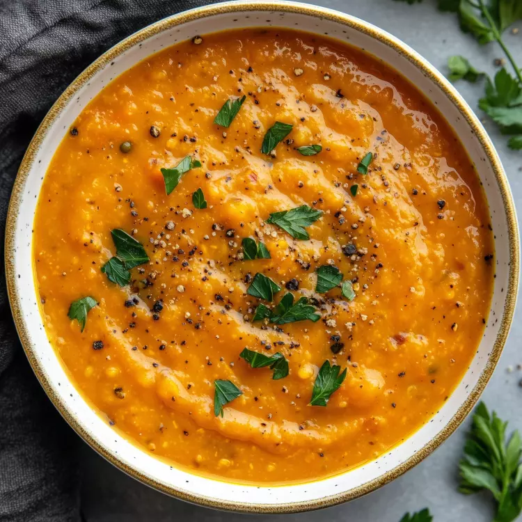 Velouté de carottes cari-coco