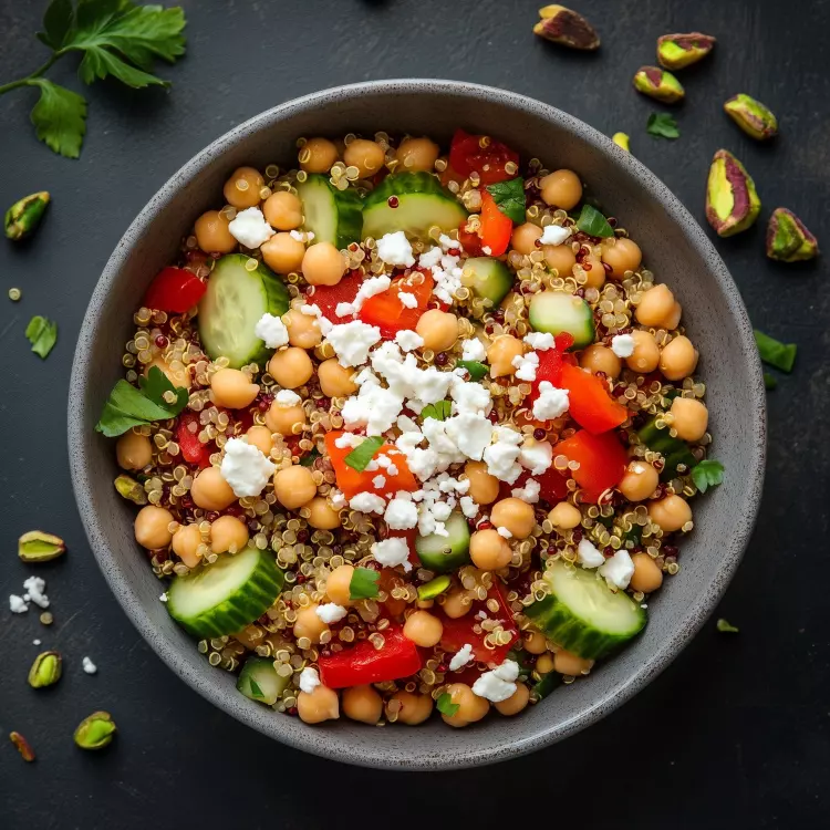 Salade de quinoa aux légumes et feta, vinaigrette au chipotle (1 litre)