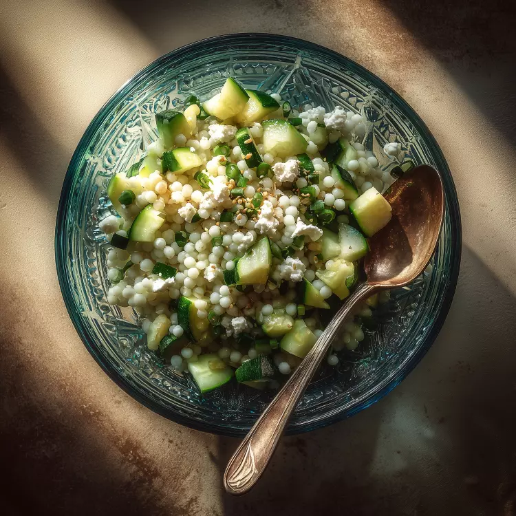 Salade de couscous perlé aux courgettes et feta (750ml)