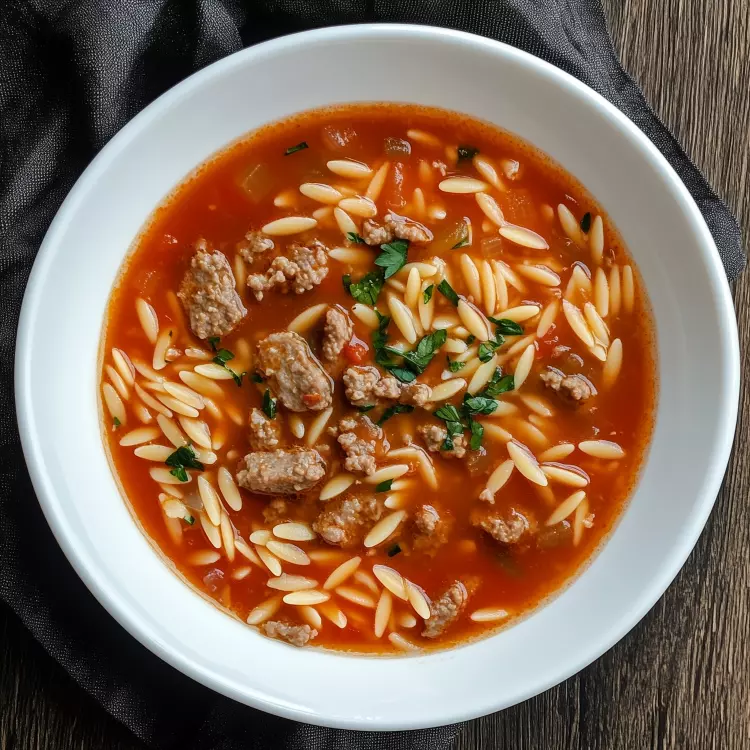 Soupe de boeuf et légumes au couscous perlé