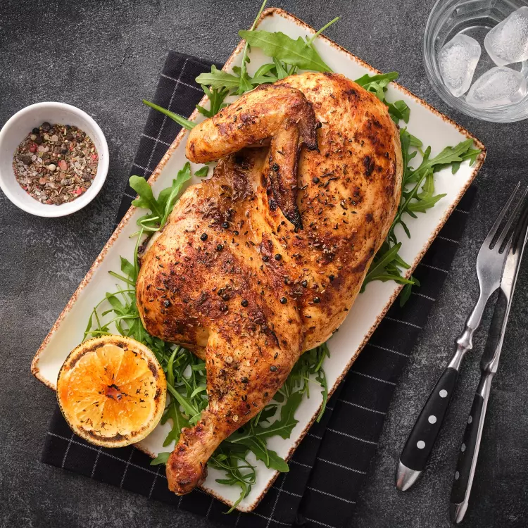 Demi-poulet à la portugaise, sauce piri-piri - Nouvelle recette