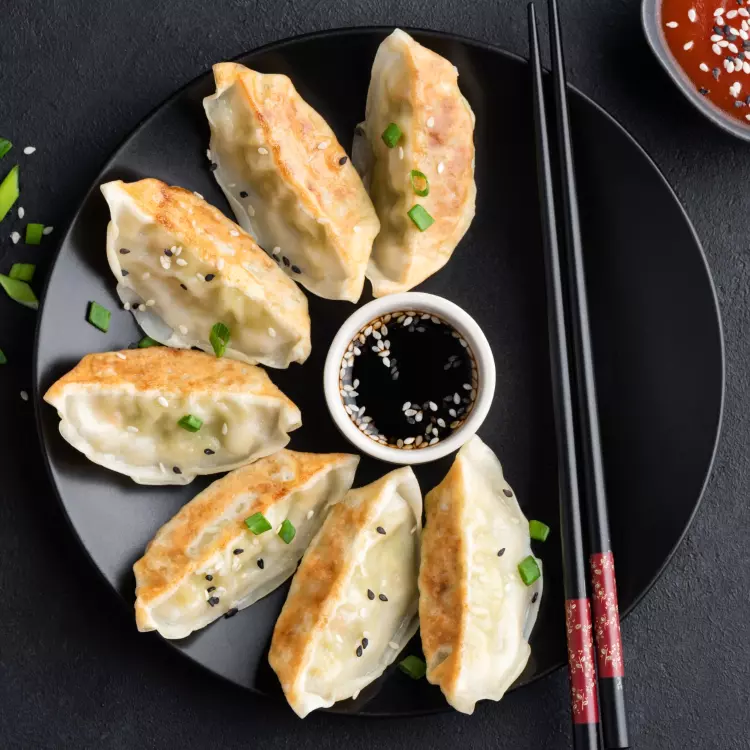 Dumplings végé (8) aux shiitakes de Mlle Dumplings