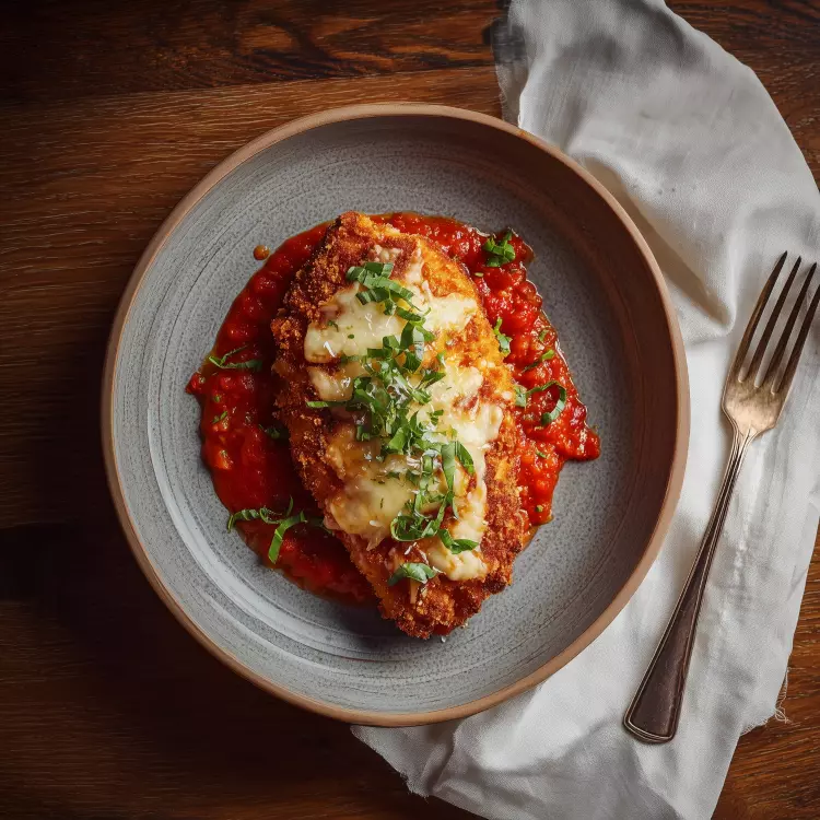 Schnitzels de poulet panés alla parmigiana (4)