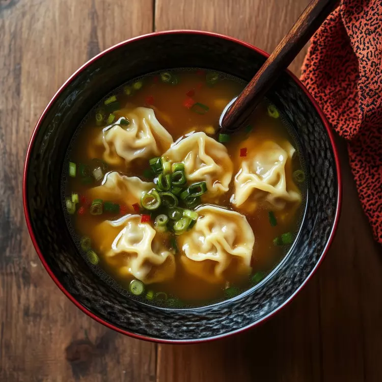 Soupe ramen aux 8 wonton de porc de Mlle Dumplings