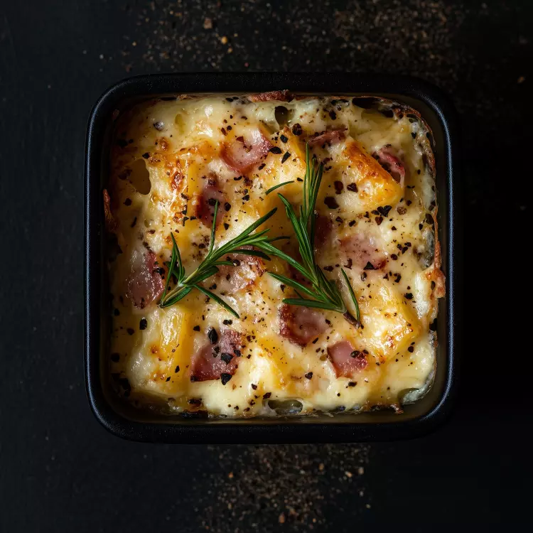 Tartiflette aux lardons et Oka