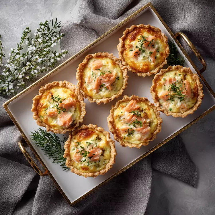 Mini-quiches à la truite fumée maison (6)