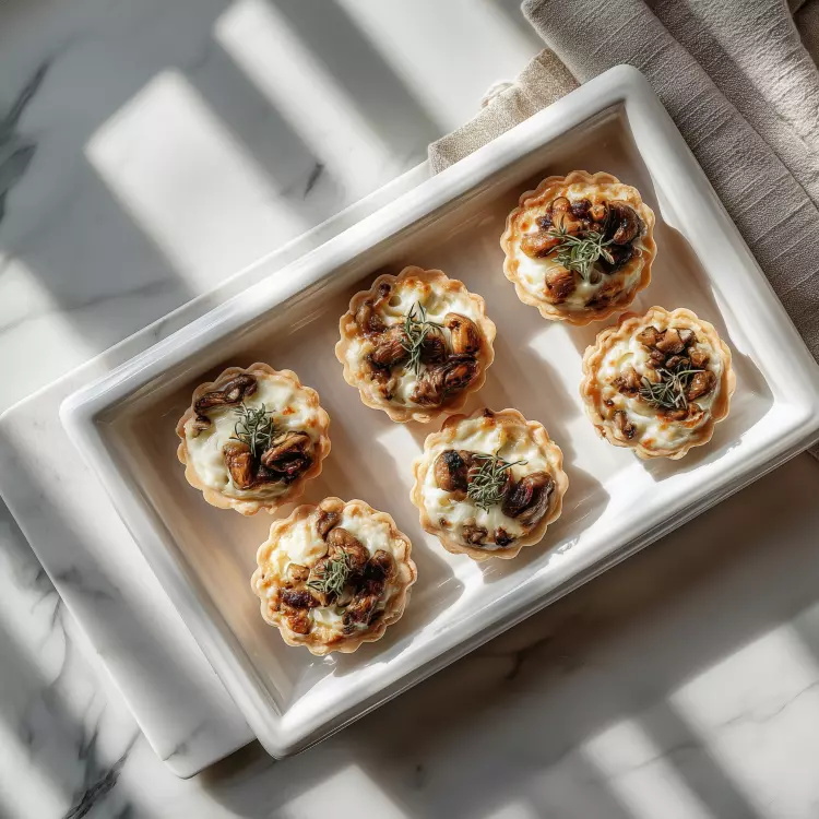 Mini-tartelettes à la poêlée de pleurotes et parmigiano (6)