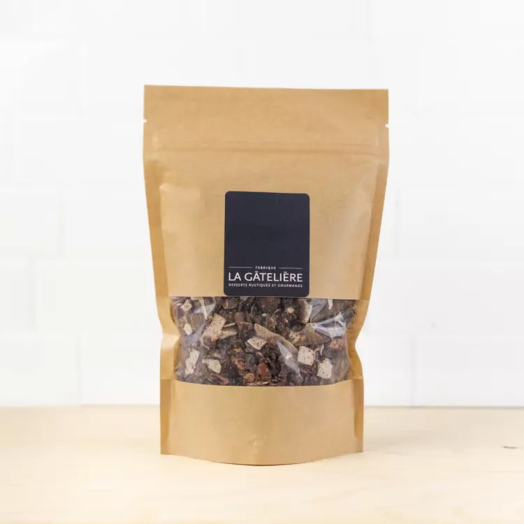 Granola au chocolat, amandes et noix de coco (300g) - La Gâtelière