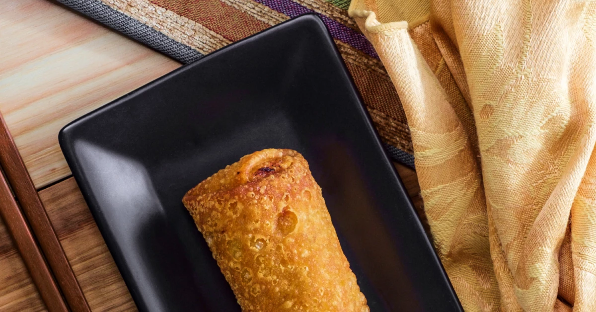 6 egg roll au tofu et légumes, sauce général tao Antoine.ca