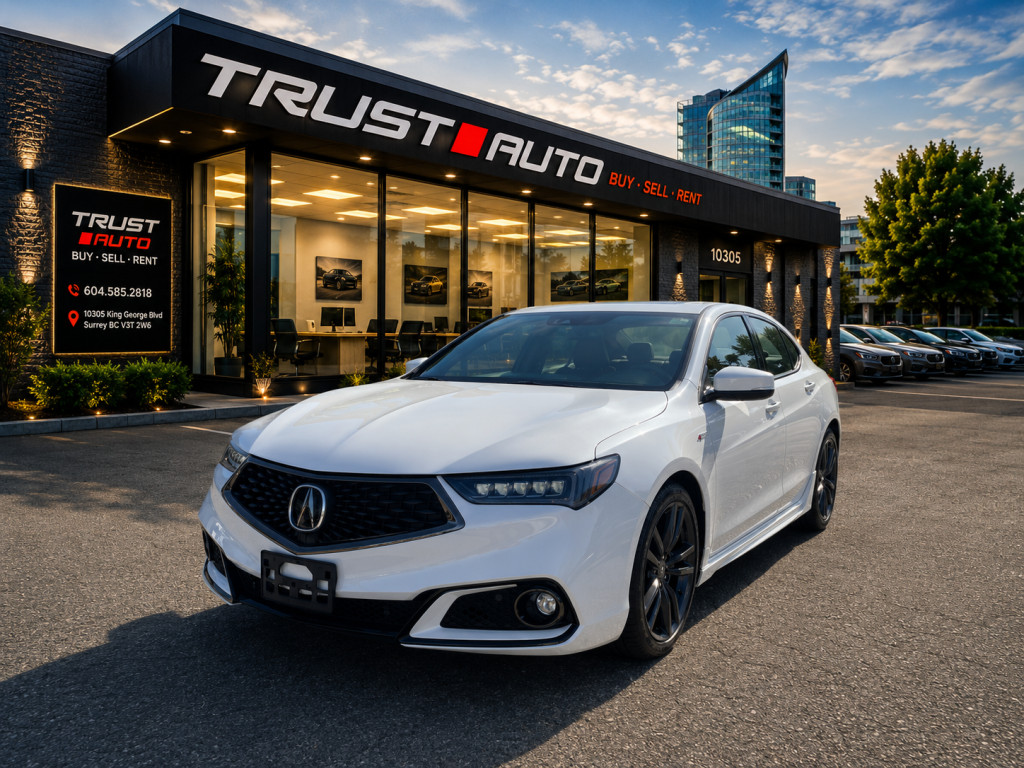 White 2020 Acura TLX Sedan Front-Wheel Drive 6-Speed Automatic
