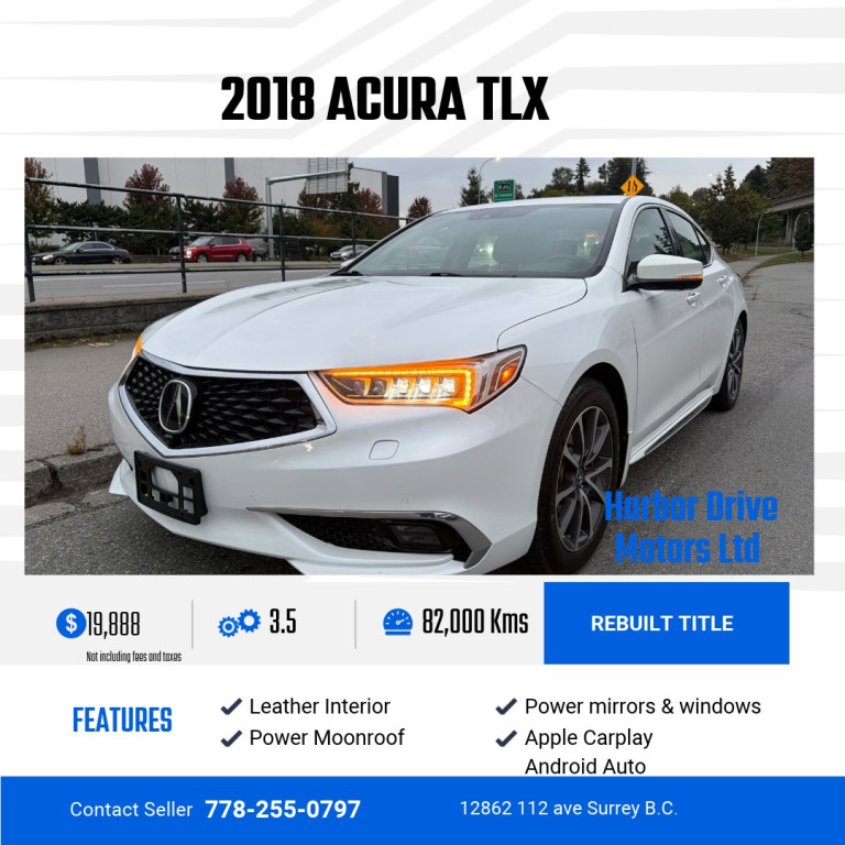 2018 Acura TLX V6 SH-AWD with Advance Package