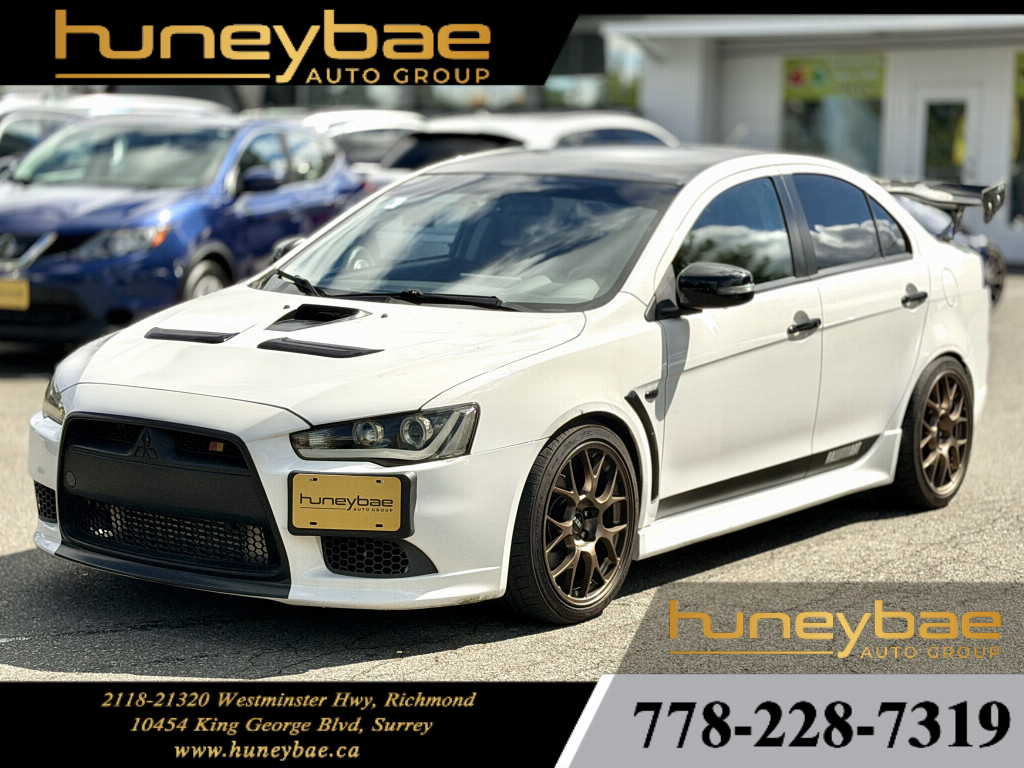 White 2015 Mitsubishi Lancer Ralliart AWD Sedan All-Wheel Drive Automatic