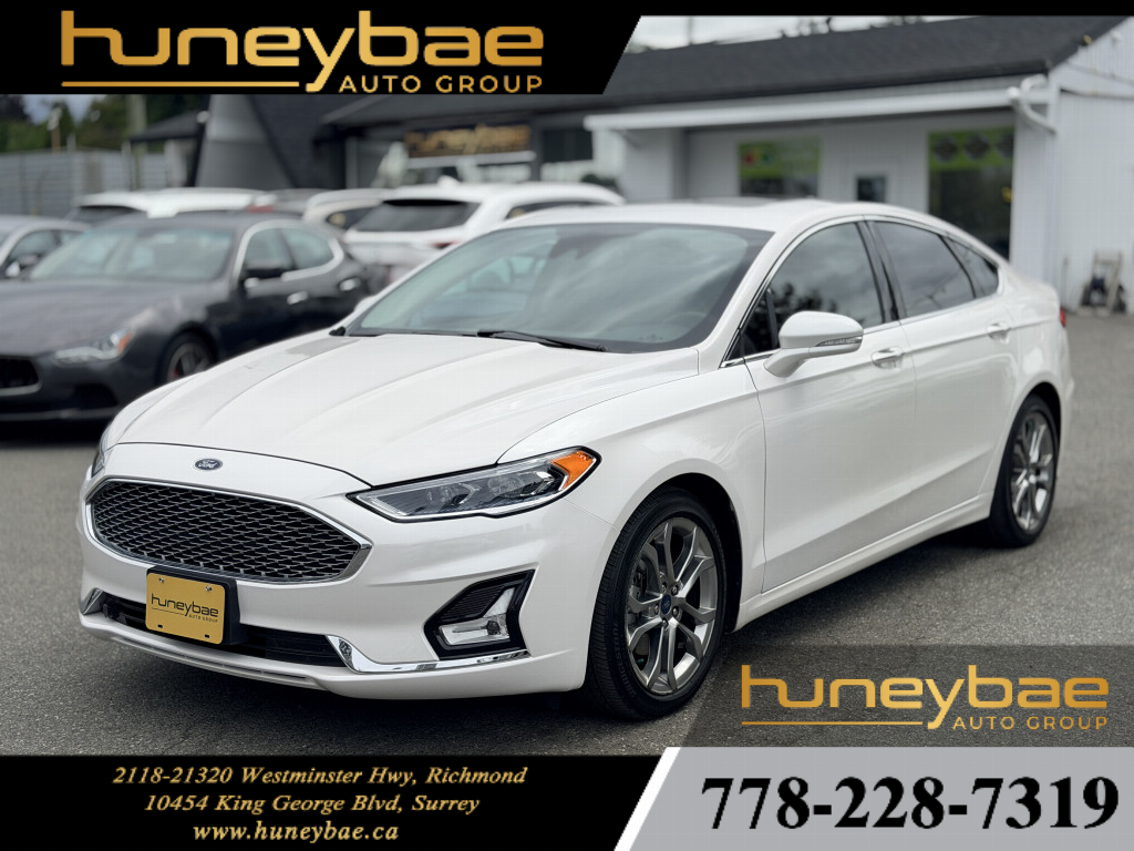 White 2020 Ford Fusion Hybrid Sedan Front-Wheel Drive Automatic