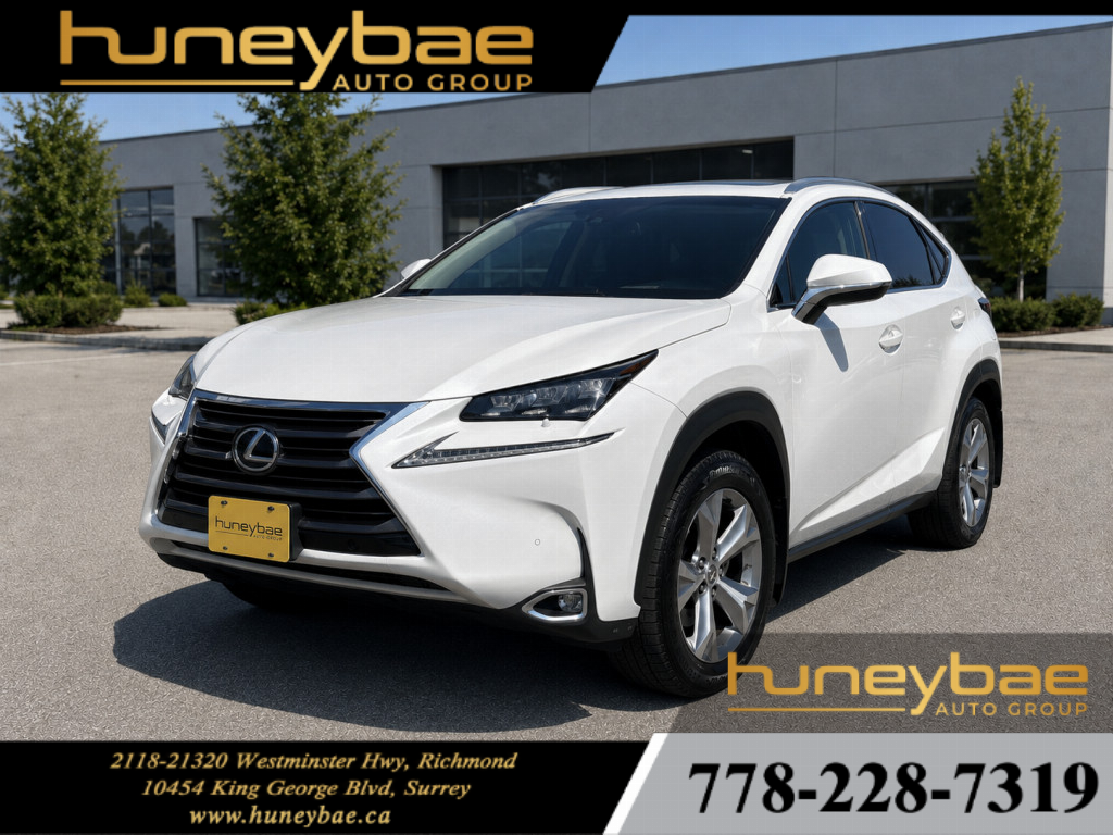 White 2015 Lexus NX SUV / Crossover All-Wheel Drive Automatic