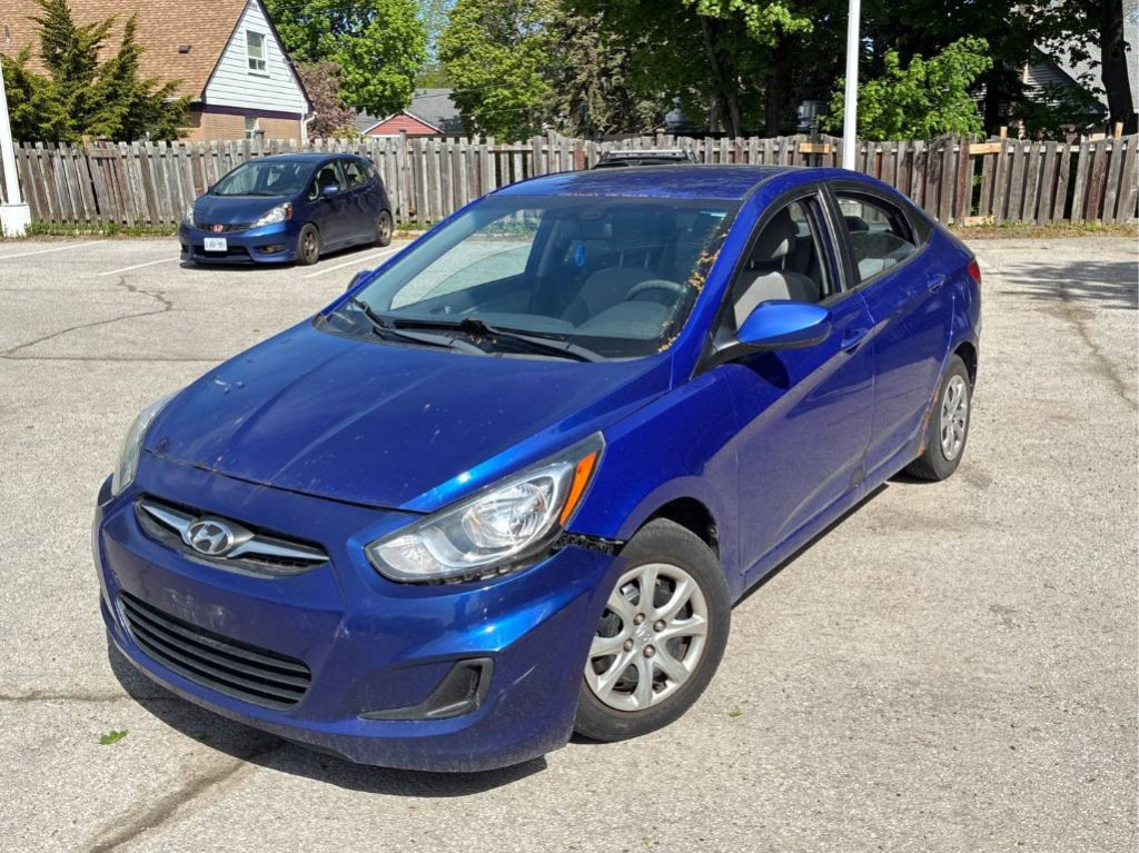 Blue 2013 Hyundai Accent Sedan Automatic