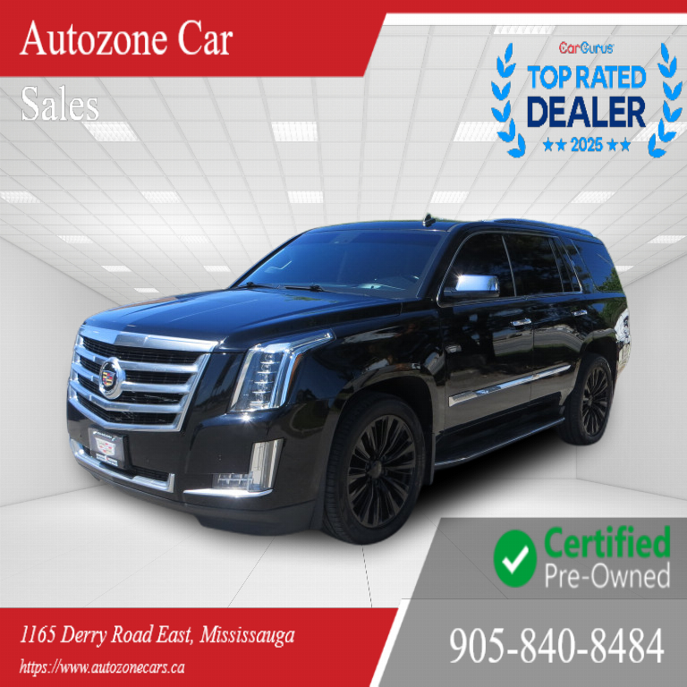 Black 2015 Cadillac Escalade Luxury 4WD SUV / Crossover Four-Wheel Drive Automatic