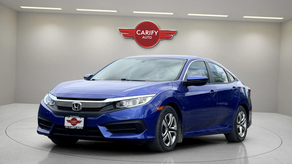 Blue 2016 Honda Civic Sedan Front-Wheel Drive Automatic