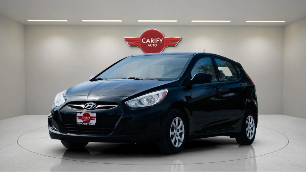 Gray 2012 Hyundai Accent Hatchback Front-Wheel Drive Automatic
