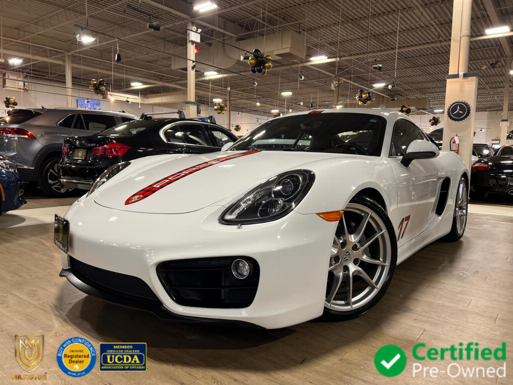 White 2014 Porsche Cayman Coupe Rear-Wheel Drive Automatic